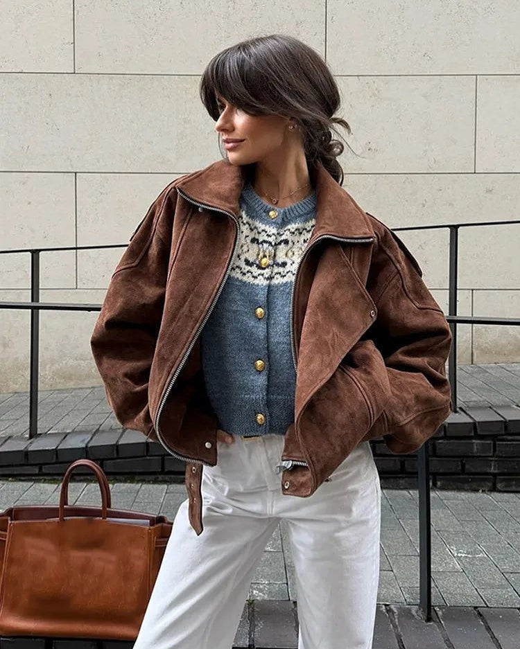 Banbury Suede Biker Jacket