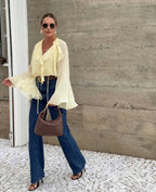 Kendall Ruffle Shorts Set