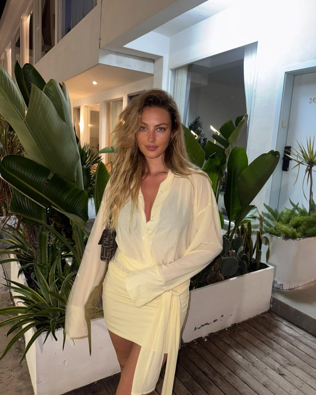 Kendall Butter Yellow Shirt Dress