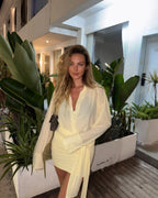 Kendall Butter Yellow Shirt Dress