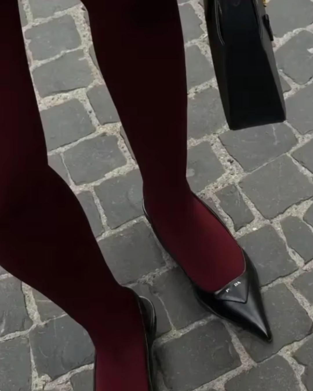 Diana Tricot Burgundy Tights