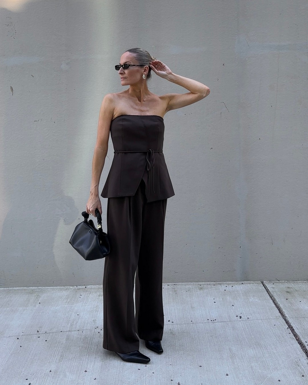 Madonna Co-ord Set in Chocolate