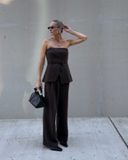 Madonna Co-ord Set in Chocolate