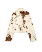 Ferryhill Cowhide Faux Fur Jacket