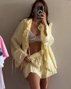 Kendall Ruffle Shorts Set