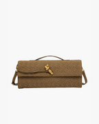 Bergamo Suede Woven Clutch