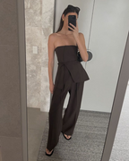 Madonna Co-ord Set in Chocolate