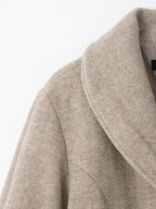 Béatrice Herringbone Shawl-Collar Peplum Jacket