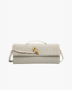 Bergamo Suede Woven Clutch
