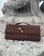 Bergamo Suede Woven Clutch