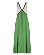 Sante Sicily Contrast Satin Dress