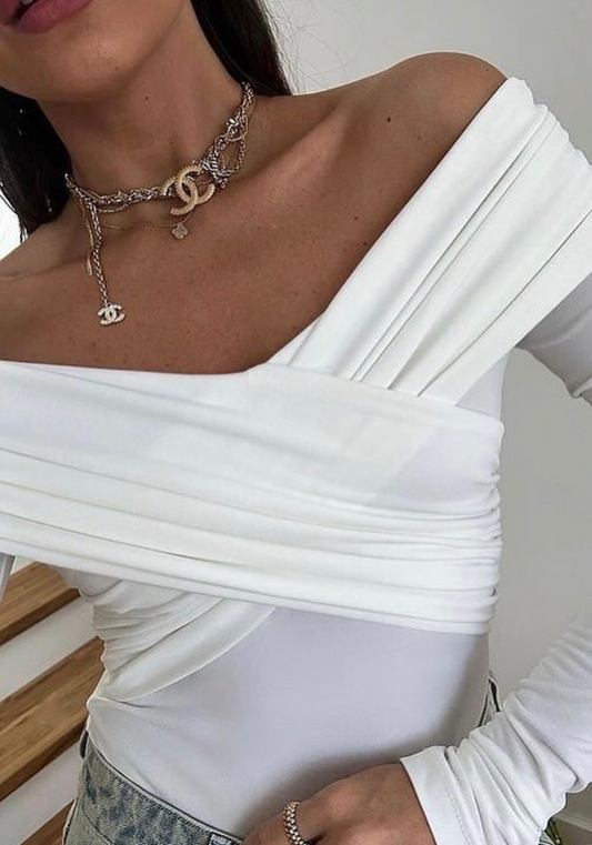 Kendall Crossed Off-Shoulder Top