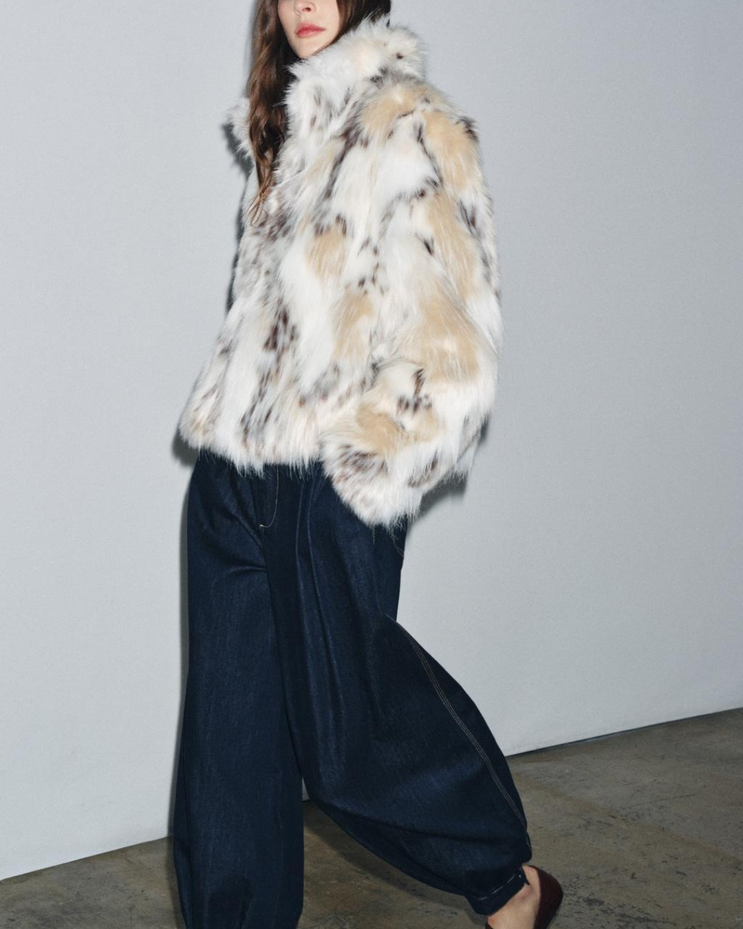 Ferryhill Snow Leopard Faux Fur
