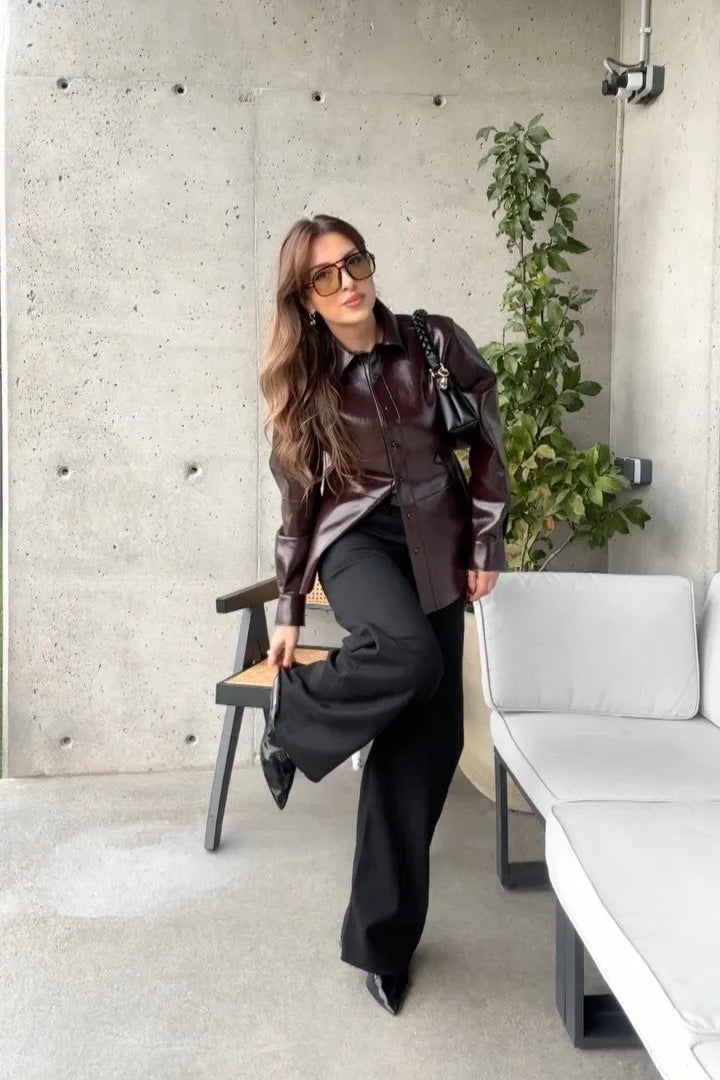 Verona Leather Co-Ord Set