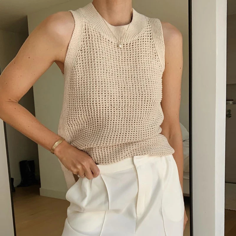 Strickweste „Modelo“, Creme