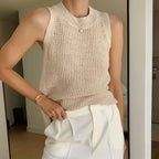 Strickweste „Modelo“, Creme