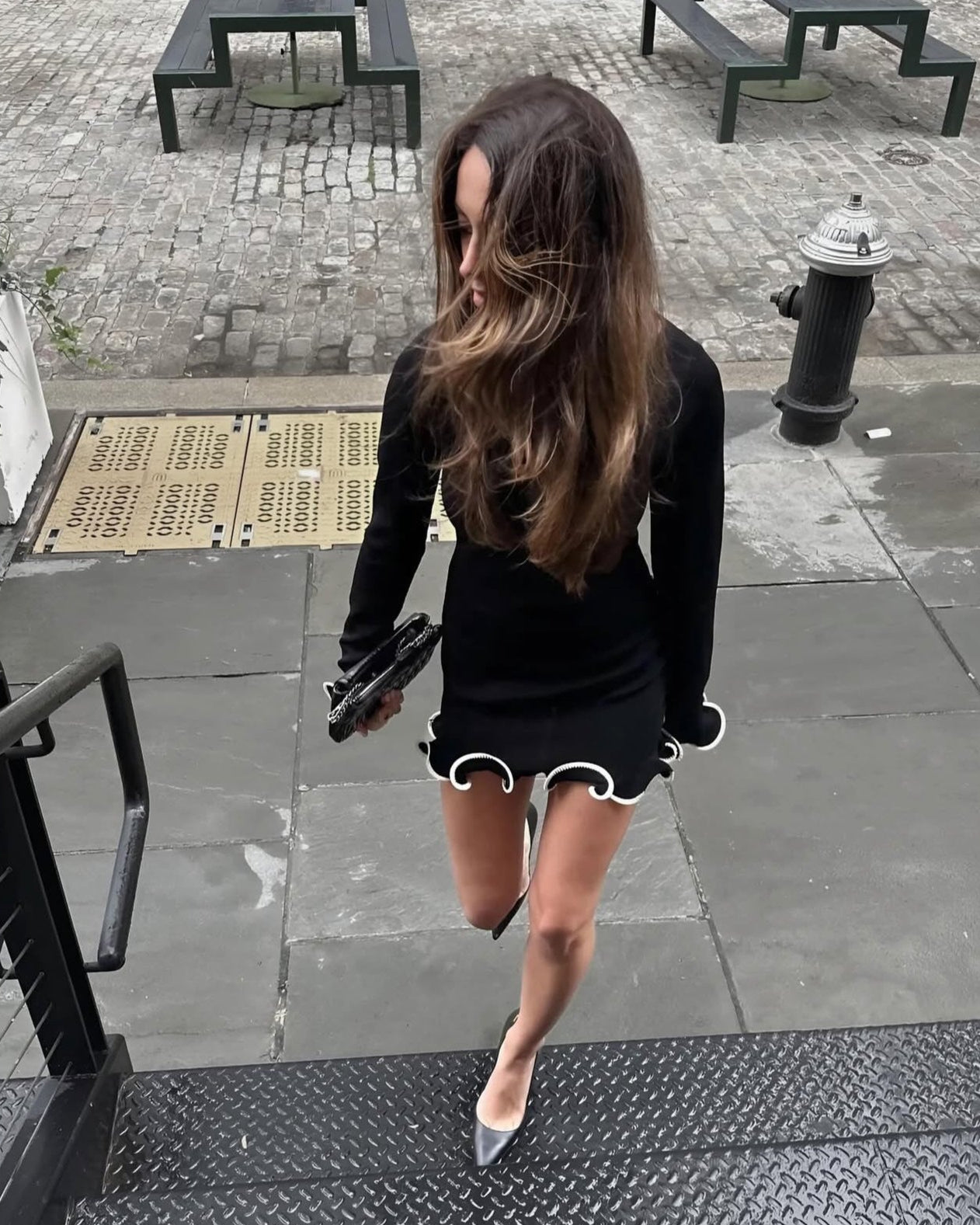 Tiffany Ruffle Hem Mini Dress