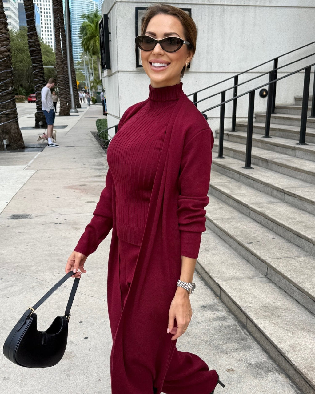 Diana Tricot Three-Piece Knit Set