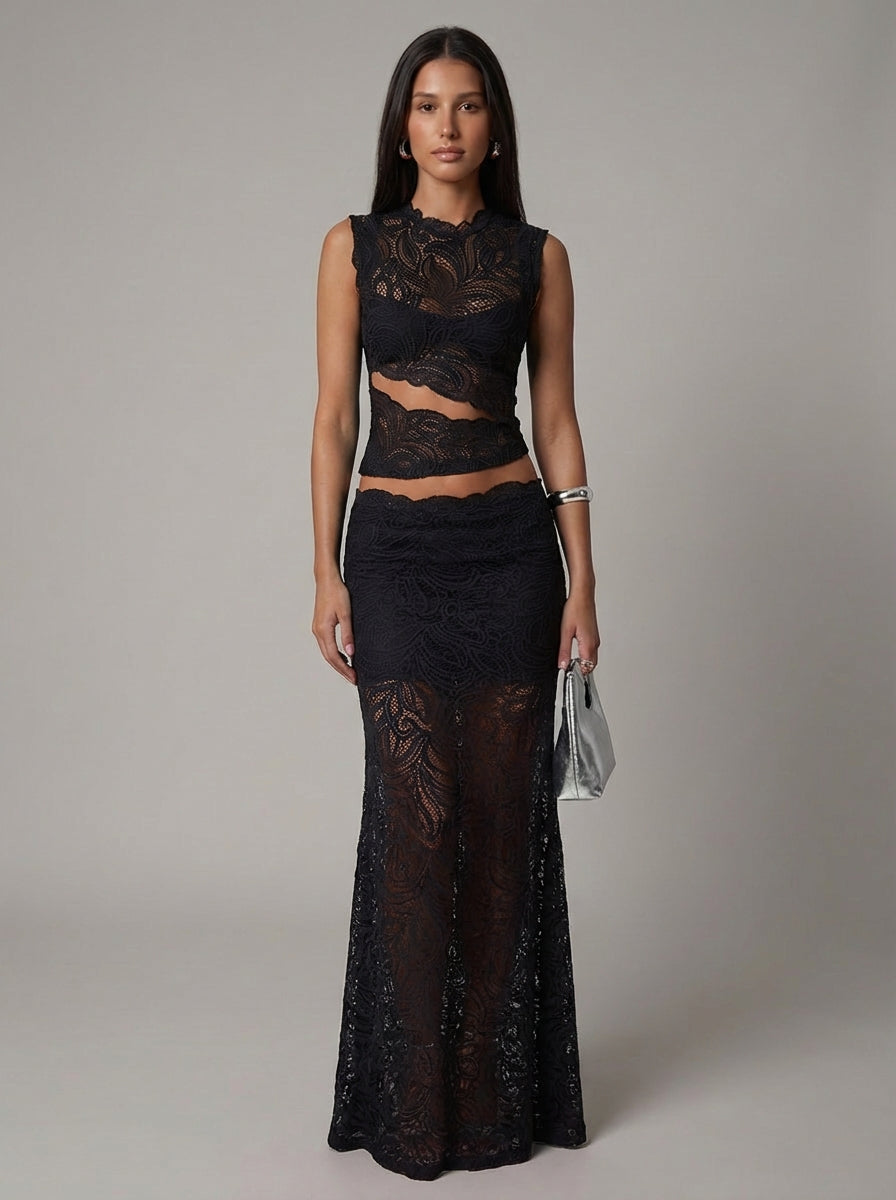 Odette Two-Piece Set black