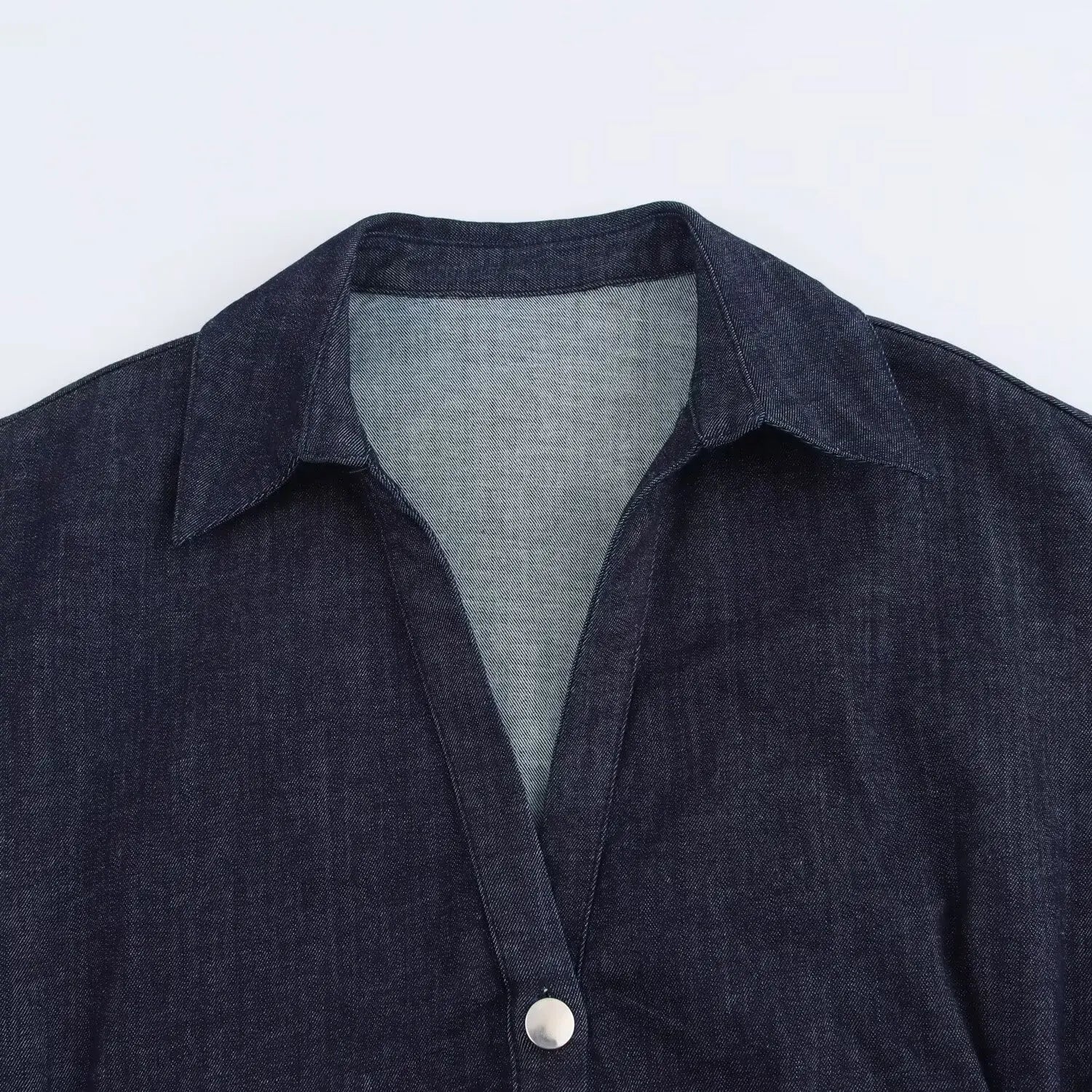 Diana Tricot Snatched Waist Denim Midi Dress
