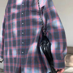 Camicia a quadri oversize vintage secolo