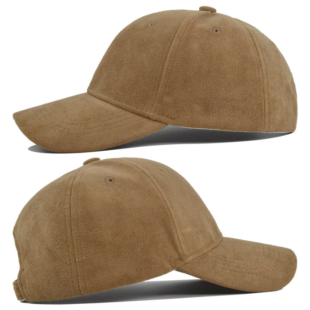 Vegan Suede Baseball Cap