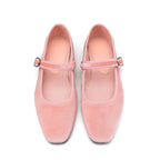 Aeden Paris Velvet Ballet Flats