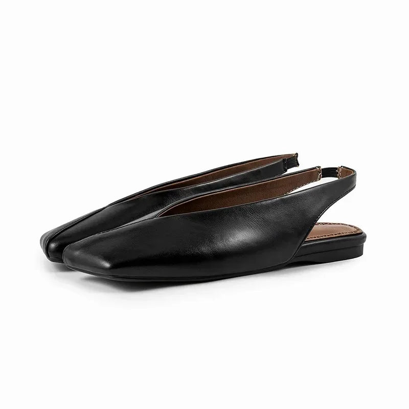 Moreno Italia Square-Toe Ballet Flats