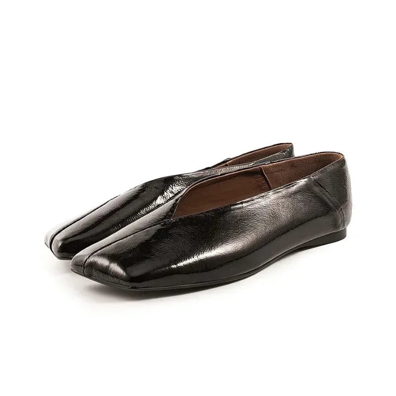 Moreno Italia Square-Toe Ballet Flats