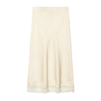Dina Tricot Lace Trim Midi Skirt