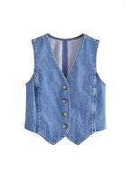 Modelo Denim Waistcoat