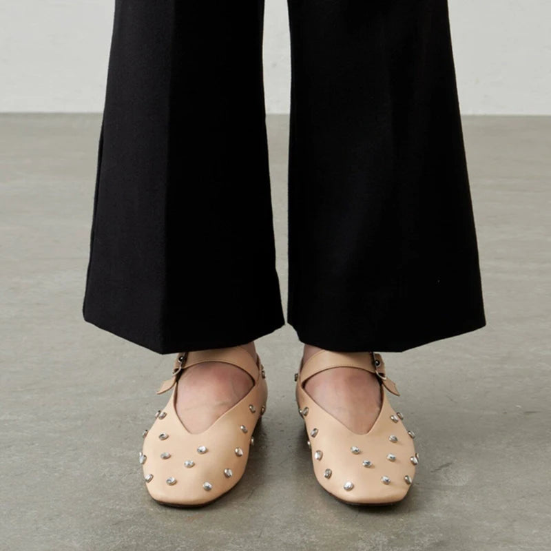 Paloma Rivet Ballet Flats