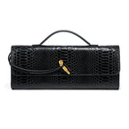 Bergamo Clutch in Croc