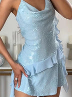 Mach & Aliza Sequin Mini Dress