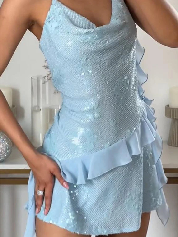 Mach & Aliza Sequin Mini Dress