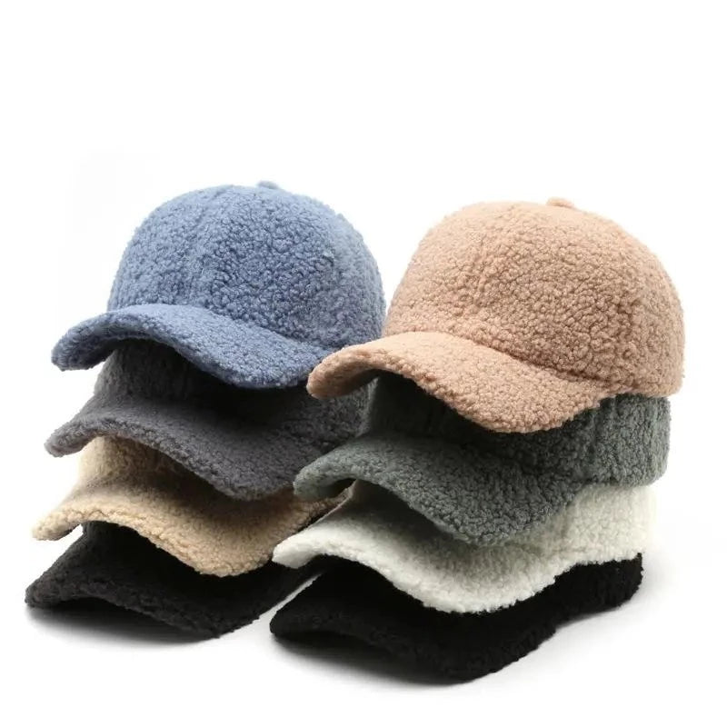 Faux Shearling Baseball Cap