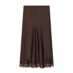 Dina Tricot Lace Trim Midi Skirt