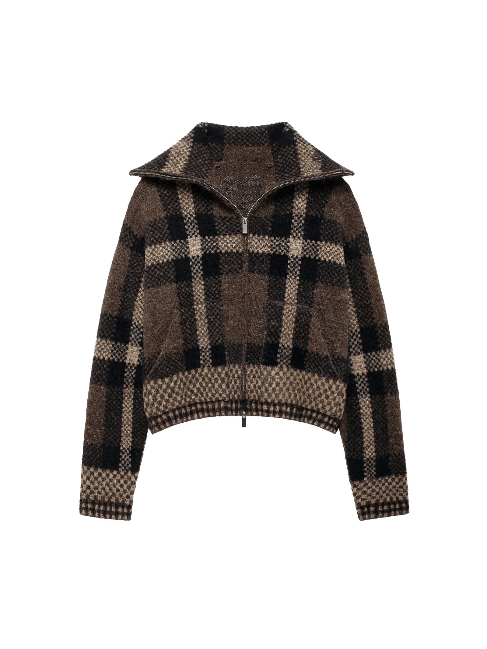 Jacques Vintage Plaid Knit Jacket