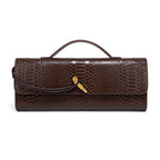 Bergamo Clutch in Croc