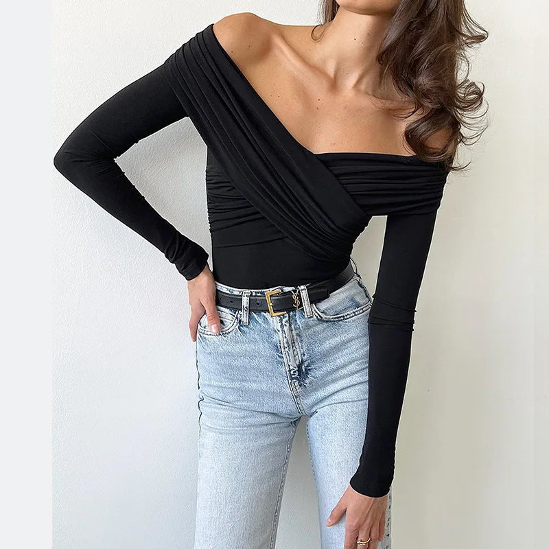 Kendall Crossed Off-Shoulder Top