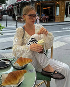 Mach & Aliza Sequin Kimono Top