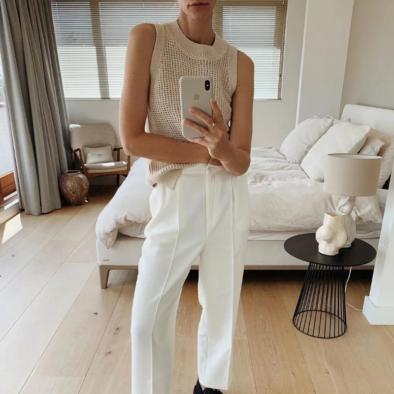 Strickweste „Modelo“, Creme