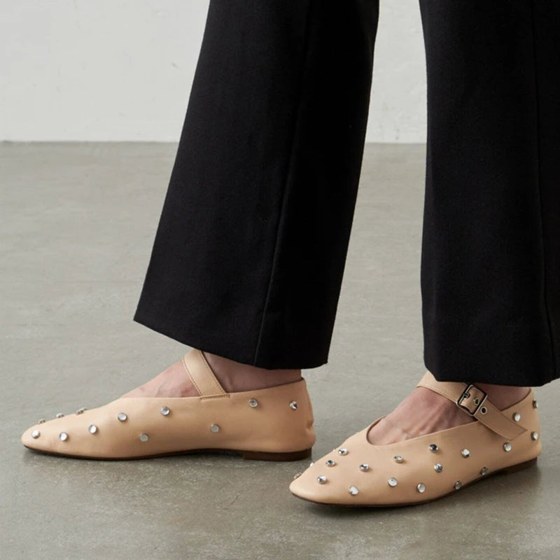 Paloma Rivet Ballet Flats