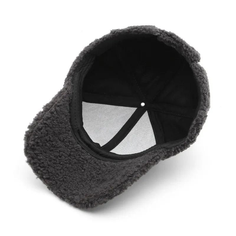 Faux Shearling Baseball Cap
