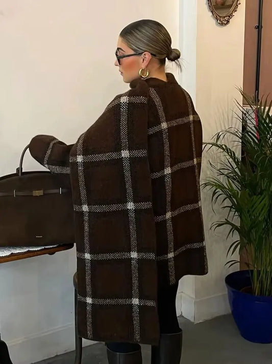 Jacques Vintage Plaid Scarf Jacket