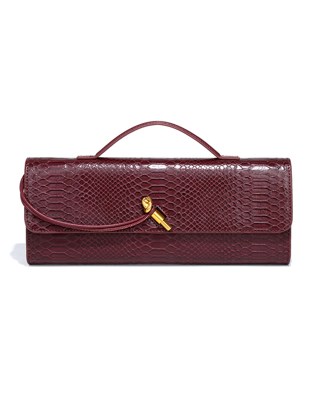 Bergamo Clutch in Croc