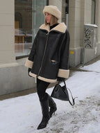 Hartford Oversized Shearling Jacket