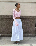 Kendall Flare Sleeve Crochet Knit Top