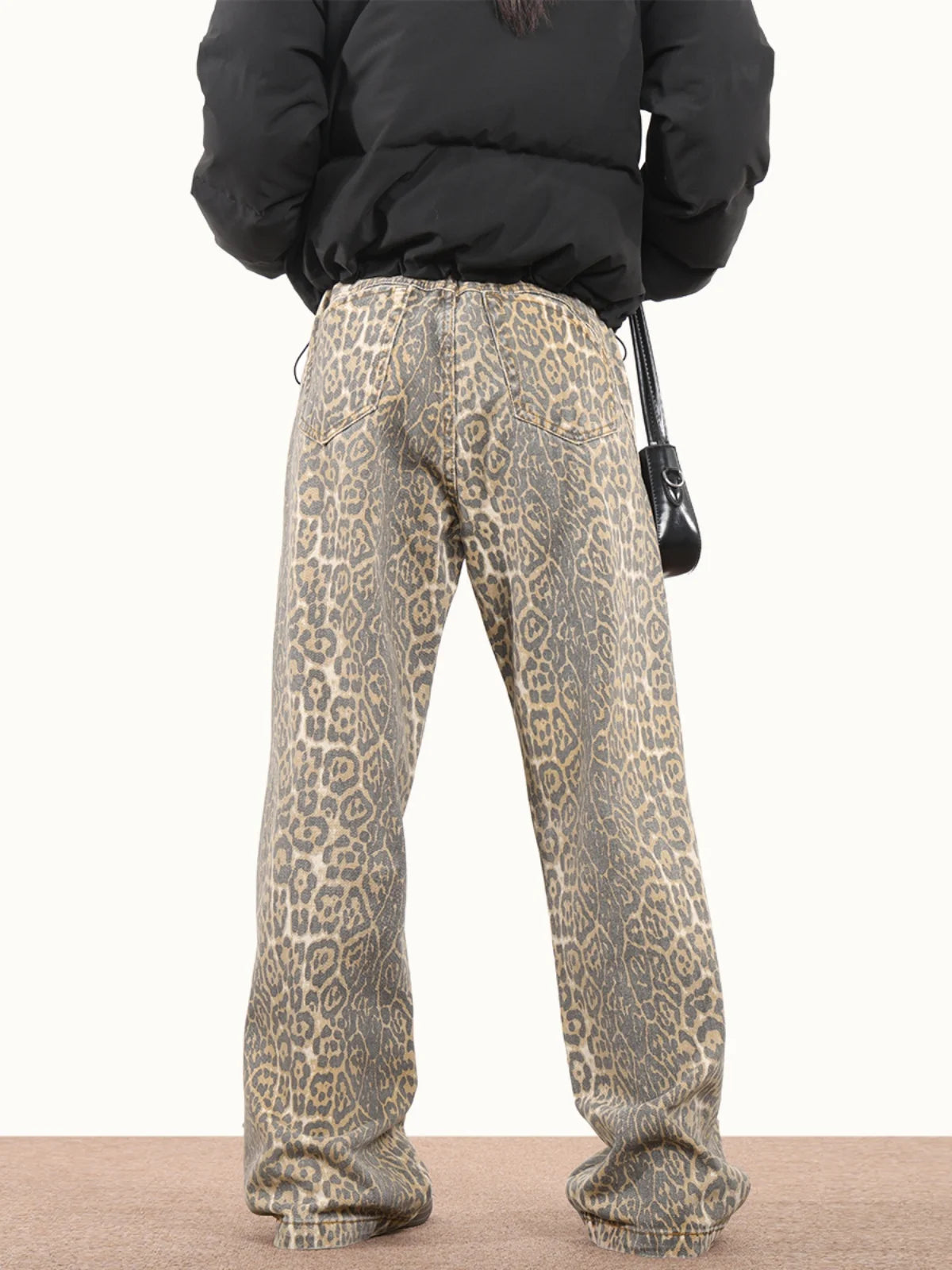 Vintage Century Leopard Print Jeans