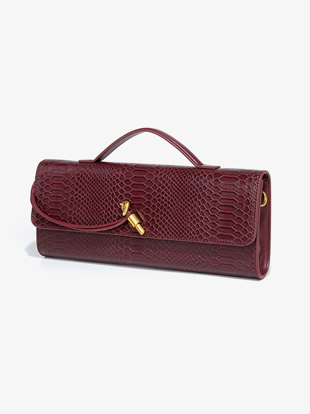 Bergamo Clutch in Croc